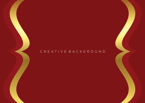 elegant background design red with luxury line vector