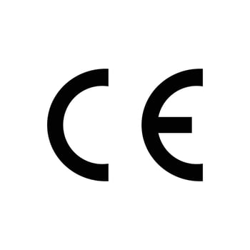 CE mark vector icon