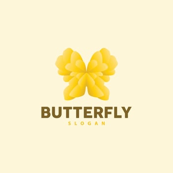 Butterfly Logo Design, Beautiful Flying Animal, Company Brand Icon Illustration, Screen Printing, Salon vector