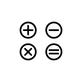 calculator sign symbol vector