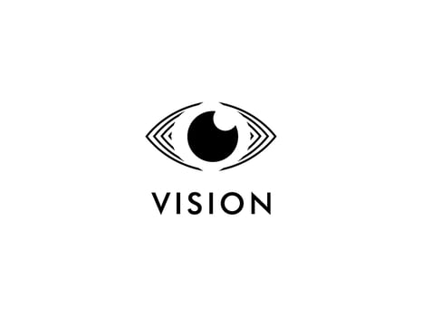 Abstract Eye Vision Logo, Creative Vision logo vector template