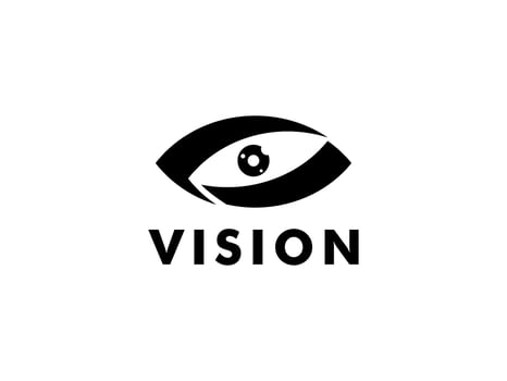 Abstract Eye Vision Logo, Creative Vision logo vector template
