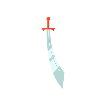 Cartoon game sword on transparent background. Crossed Knight Sword Ancient Weapon Cartoon Design png