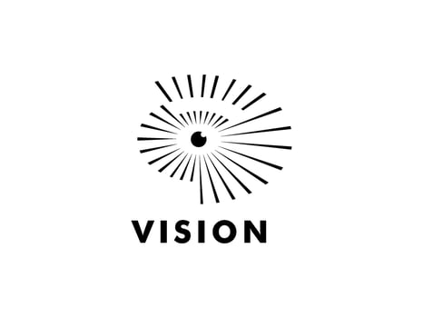 Abstract Eye Vision Logo, Creative Vision logo vector template