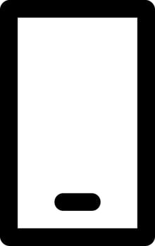 Phone simple icon illustration in line style and used for user interface, web, software and many more vector