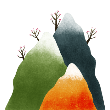 mountains range hand drawn illustration drawing png