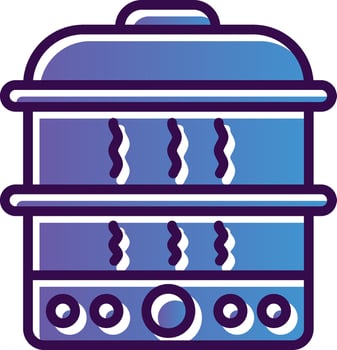 Steamer Vector Icon Design