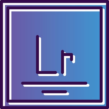 Lawrencium Vector Icon Design