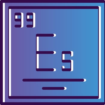 Einsteinium Vector Icon Design
