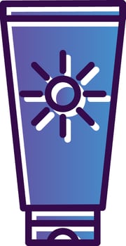 Sun cream Vector Icon Design