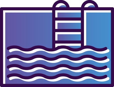 Swimming pool Vector Icon Design
