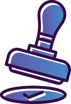 Stamping Vector Icon Design