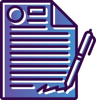 Contract Vector Icon Design