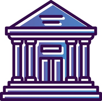 Courthouse Vector Icon Design