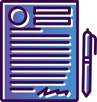 Contract Vector Icon Design
