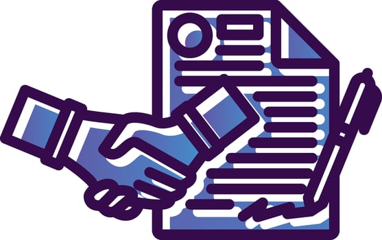 Contract Vector Icon Design