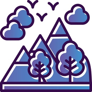 Alps Vector Icon Design