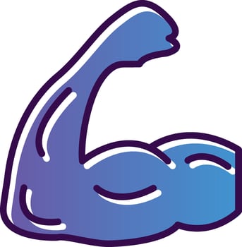 Muscle Vector Icon Design