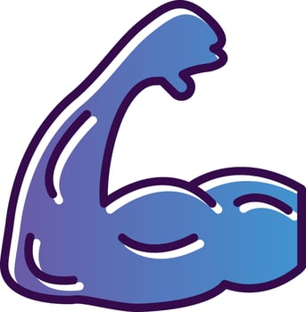 Bicep Vector Icon Design
