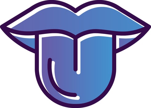 Tongue Vector Icon Design