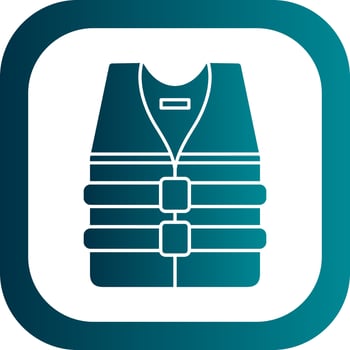 Life jacket Vector Icon Design