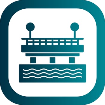 Pier Vector Icon Design