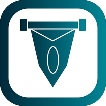 Pennant Vector Icon Design