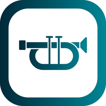 Trumpet Vector Icon Design