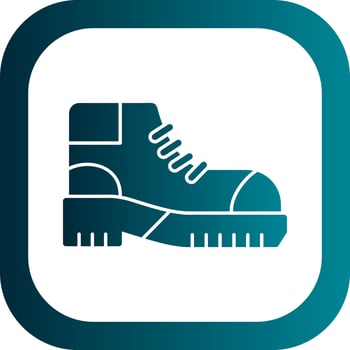 Hiking boots Vector Icon Design