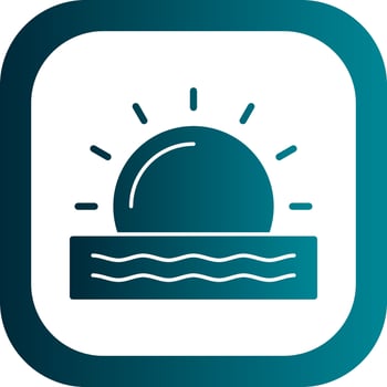 Sunrise Vector Icon Design