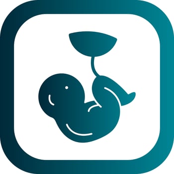 Fetus Vector Icon Design