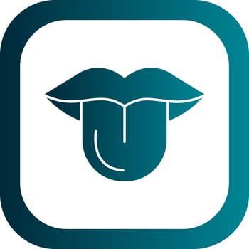 Tongue Vector Icon Design