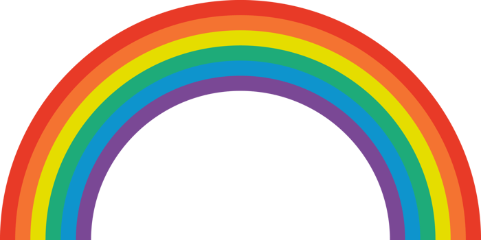 Rainbow brush stroke, rainbow color pattern, colors of the LGBT pride community. png