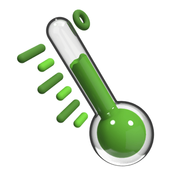 3d render of thermometer. 3d glass thermometer. Ecology theme. 3d rendering illustration png