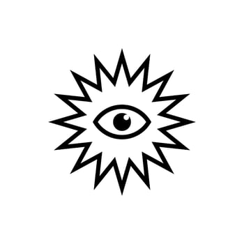 all seeing eye symbol vector illustration