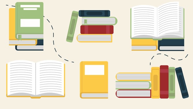 Book Set Vector