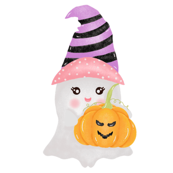 Cute Ghost Halloween collection png