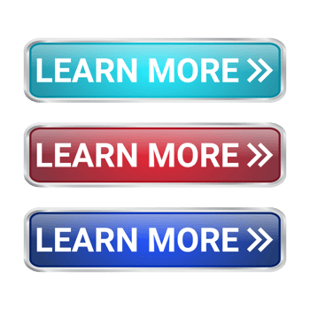 Learn More Button, Realistic 3D Glossy And Shiny Buttons For Label, Website, Mobile Apps, Template Design Transparent Background png