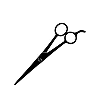 Scissors Silhouette for Pictogram, Art Illustration, Website, Apps, Logo Type or Graphic Design Element. Vector Illustration