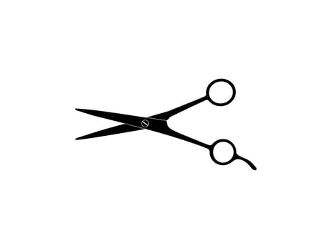 Scissors Silhouette for Pictogram, Art Illustration, Website, Apps, Logo Type or Graphic Design Element. Vector Illustration