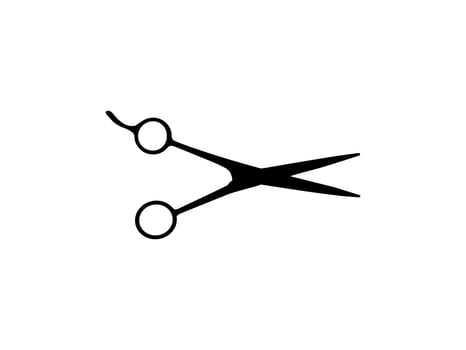 Scissors Silhouette for Pictogram, Art Illustration, Website, Apps, Logo Type or Graphic Design Element. Vector Illustration