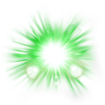glow green light effect png
