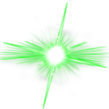 green lens flare png