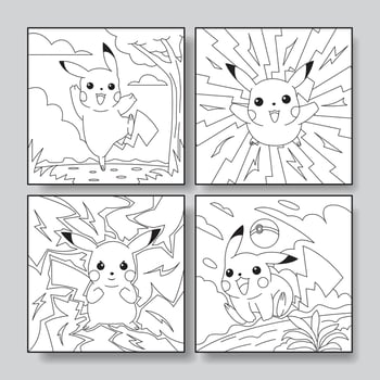 Cute Mouse Coloring Book vector