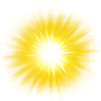 sun lens flare light effect png
