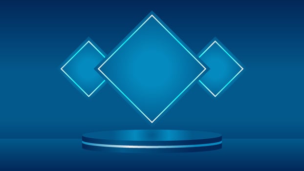 podium stage art display background product realistic vector illustration