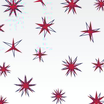 abstract shapes background, star icon pattern with attractive shapes and colors. vector illustration for banners, greeting cards, social media, posters, gift wrapping.