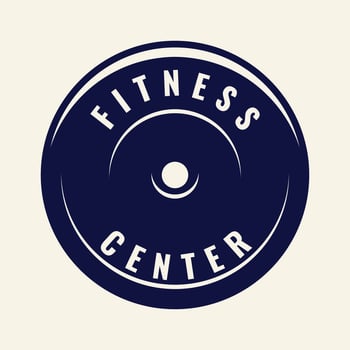 Set of Fitness Logo Retro Style. Good For Fitness Logo, Gym Logo. Dumbbell with chain. Template for sport icon, symbol, logo or other branding. Modern retro illustration. vector