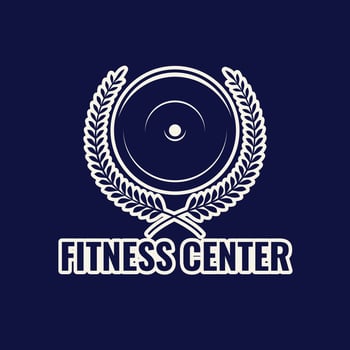 Set of Fitness Logo Retro Style. Good For Fitness Logo, Gym Logo. Dumbbell with chain. Template for sport icon, symbol, logo or other branding. Modern retro illustration. vector