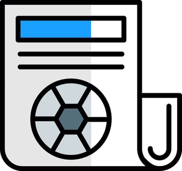 Newspaper Vector Icon Design